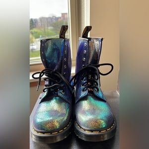 COPY - Rare Purple Dr. Martens 1460 Sand Rainbow Boots - NEW! Size 10